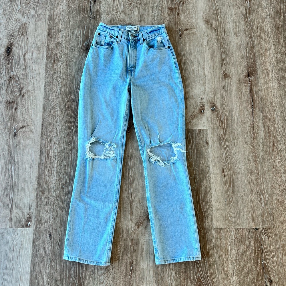 Abercrombie & Fitch Light Blue High Rise Jeans